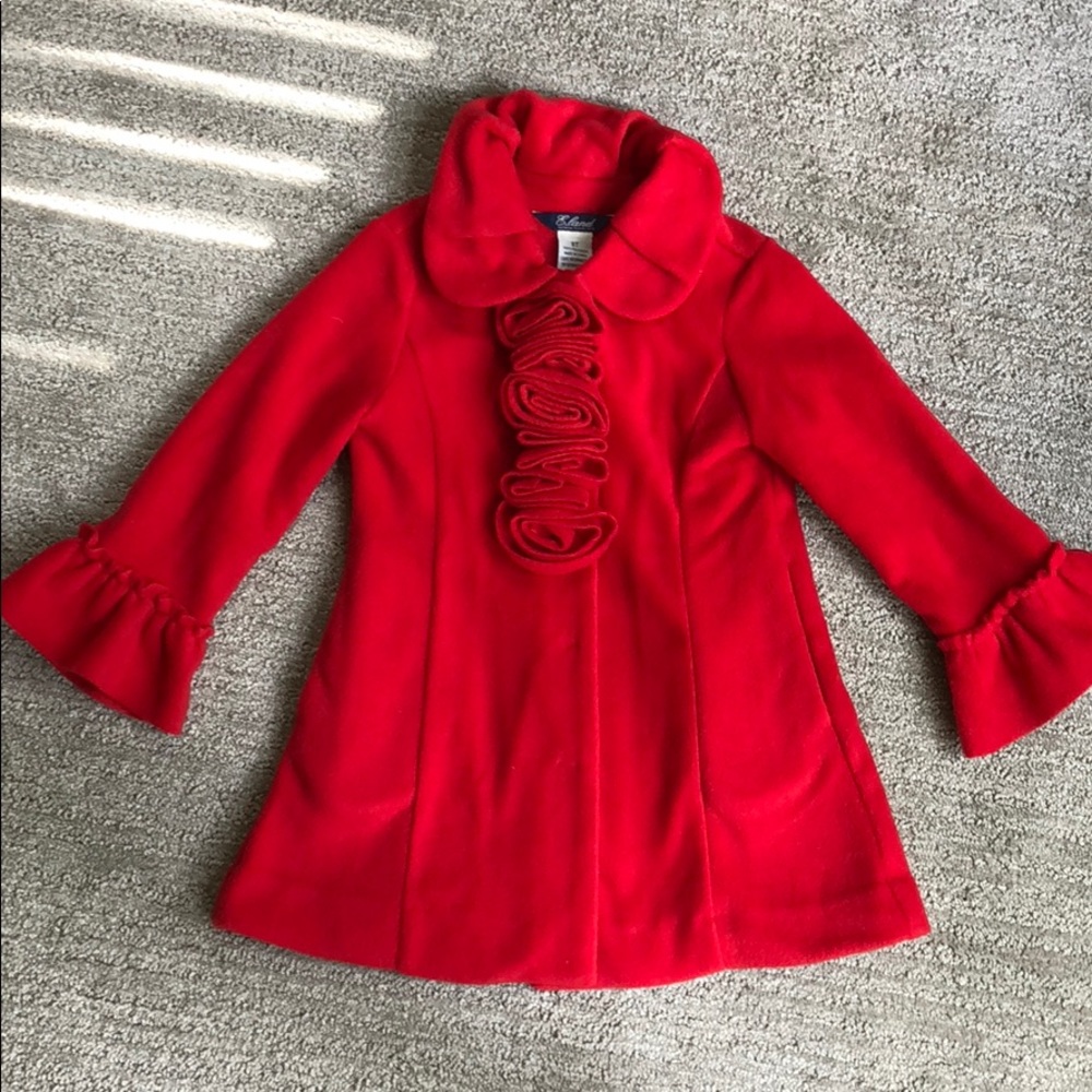 Kid’s Red Pea Coat